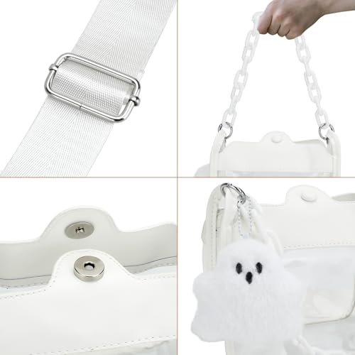Image of Clear Bag Stadium Approved, Small Crossbody Bag for Concerts Sports Events, Clear Clutch Purses for Women