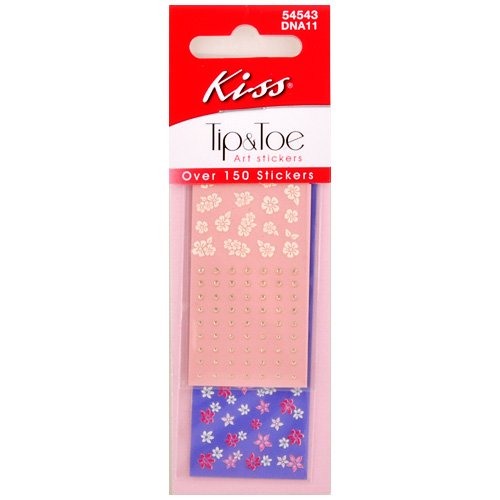 (Buy1 Get1 FREE) Kiss Tip & toe Art Stickers, Kiss Nail Art Stickers