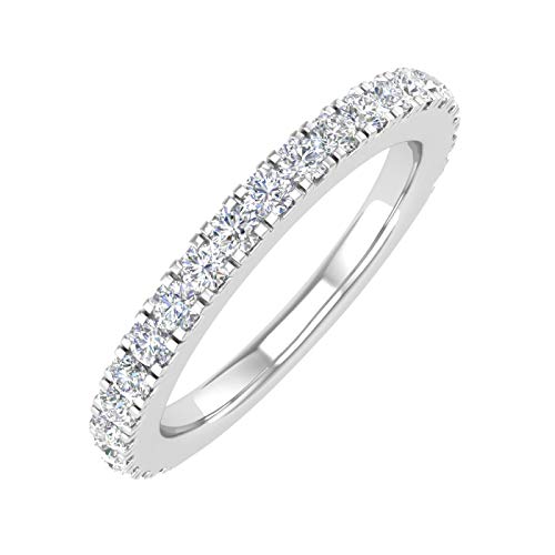 1/2 Carat Round Diamond Wedding Band Ring in 14K Gold