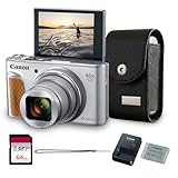 Canon PowerShot SX740 HS Digital Camera (Silver) – 20.3MP, 40x Optical Zoom, 4K UHD Video, Wi-Fi & Bluetooth, Compact Travel Point & Shoot (2956C001) + Case+ 64GB Memory Card