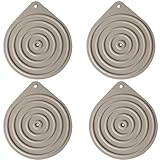 4 PCS Microwave Plate Warmers for Warming Dinner, Plate Warmer Heat Resistant, Microwave Plate Warmers Microwave Non-Slip Silicone, Mats for Worktops Ideal for Oven Hot Pan Dinner Party Cooking