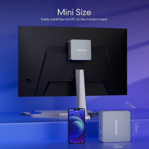 Geekom Mini Pc Mini It11,Intel Core I7-11390H Mini Computers (8 Threads, Up To 5.0 Ghz),16Gb Ddr4/512Gb M.2 Ssd Windows 11 Pro Small Desktop Computer,Support 8K Uhd/Wifi 6/Bluetooth 5.2/Usb4.0 #TOP5