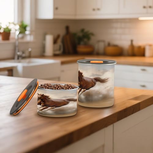 Envase hermético de acero inoxidable para café 900 ml miniatura 6