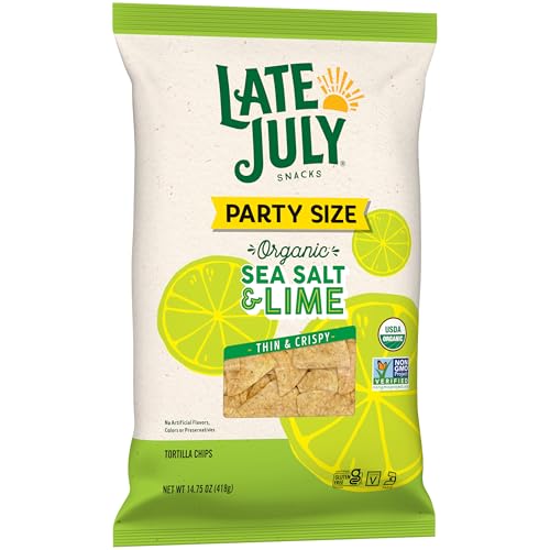 Image of Late July Sea Salt & Lime Organic Tortilla Chips, 14.75 Oz Bag