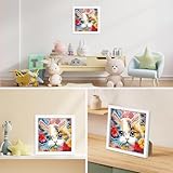 GHHKUD Diamond Art Kits for Adults with Frame, 5D Cat Diamond Painting Kit for Adults, Small Diamond Art Kits Art and Craft Set Gifts for Girls Boys, Crystal Art Kits (7x7inch) - Image 5