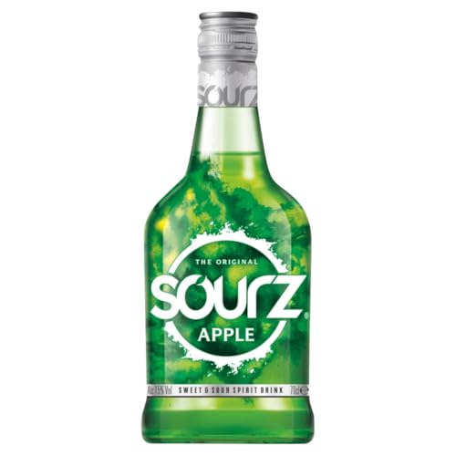 Sourz Licor de manzana verde, 700 ml (caja de 3)
