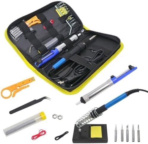 Kit de Solda Elétrica Profissional, 60W 220V, 14 Peças, Soldagem ...