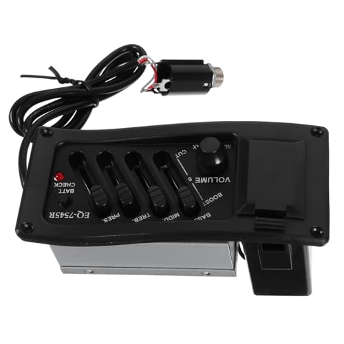 TOYANDONA Bands Eq Pickup Equalizer Pickup Preamp Amplifier Guitar Parts Accessories