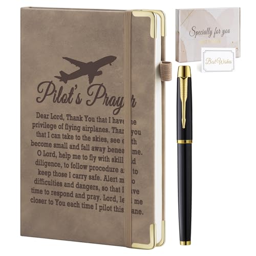 Journal de prière en cuir A5 avec poche et stylo pour écrire partout