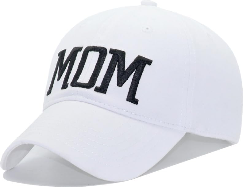 MOM Embroidery Hat, Mom Baseball Cap, Worlds Best MoM Ball Caps, Birthday and Festival Gifts for Woman Mother Wife Mama