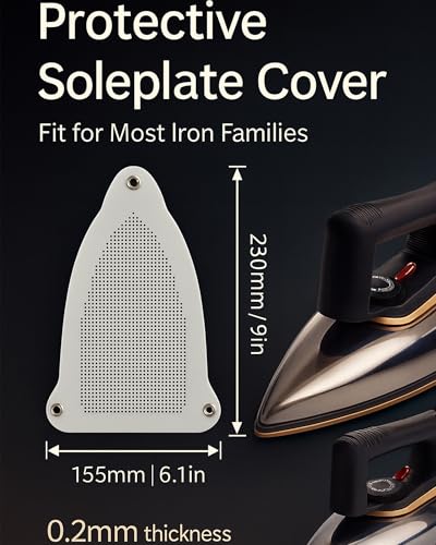 مكواة جافة 1500 واط من اليسم، مكواة سفر للملابس مع غطاء قاعدة واقية 0.2 ملم، تسخين سريع 10 ثوان، طرف دقيق للاطواق / الازرار، 5 اعدادات لدرجة الحرارة، مزيل التجاعيد