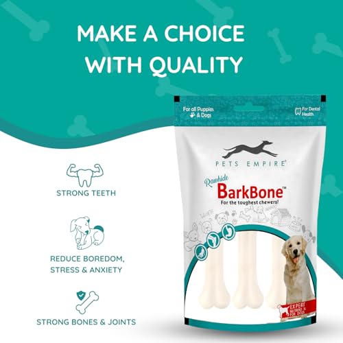 Image of Pets Empire Rawhide Bone for Dogs | Pack of 3inch 36pcs | Rawhide Pressed Chew Stick Young Adult Dog Treat & Dog Food | Dog Treats for Small Breed Sizes Dogs