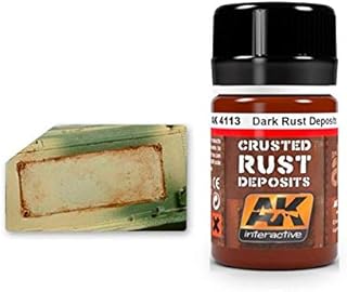 AK-Interactive AK 4113, Dark Rust Deposit - 35 ML / 1.18 Fl.Oz Jar - Model Building Paints and Tools # AK-4113