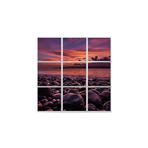 Carreaux Céramique Décoratif Soleil Couchant, Finition Premium Mer