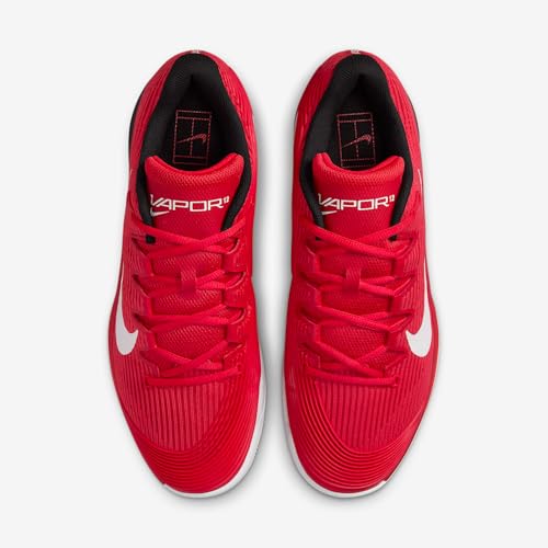 Nike Vapor 12 Men's Hard Court Tennis Shoes (FV5552-600, University Red/Black/Gym Red/White)4