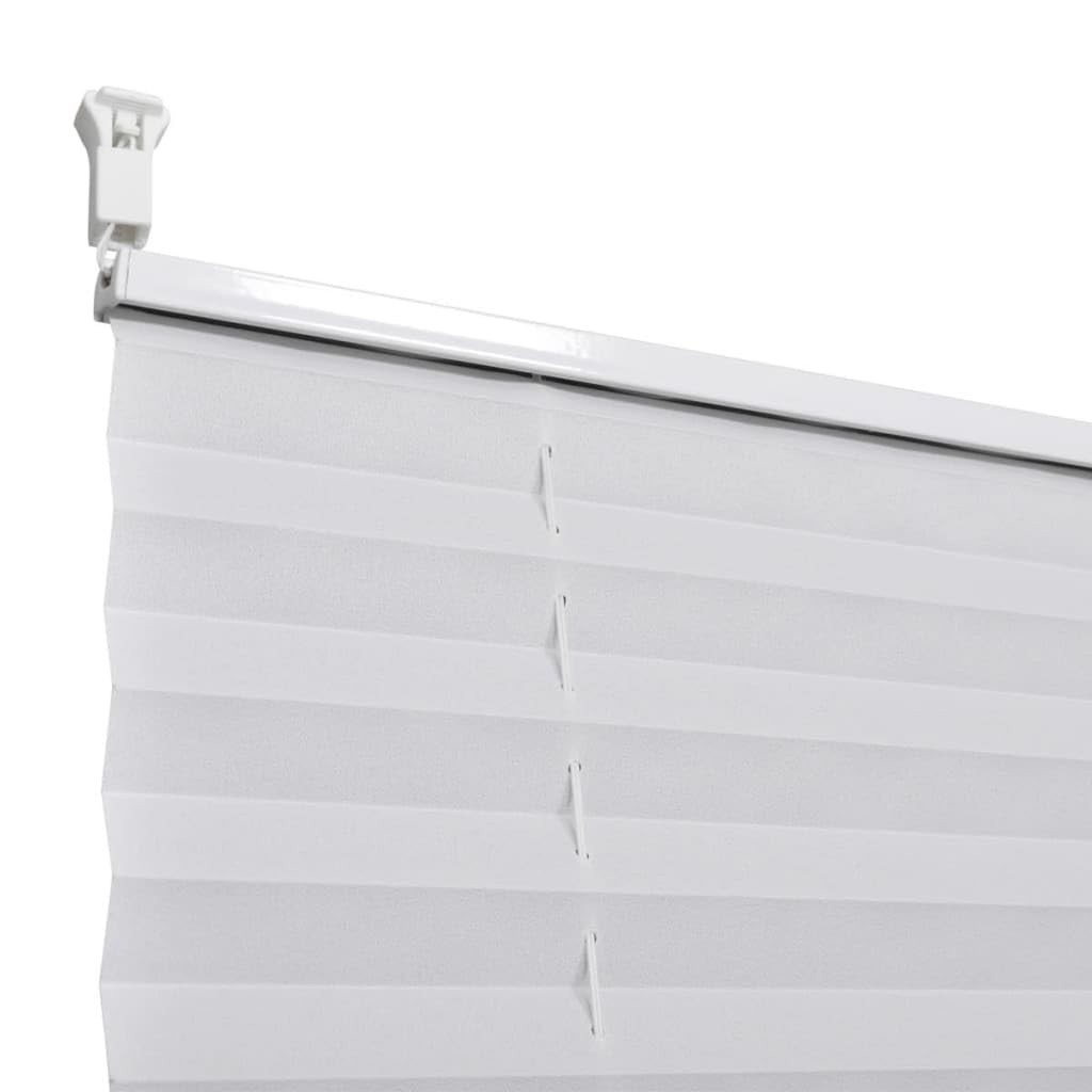 vidaXL Plisowana roleta, biała (40x100cm).