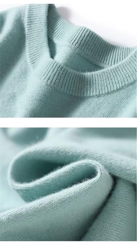 Disimlarl Men Solid Knit Sweater Wool Crewneck Soft Jumpers Long Sleeve Loose Pullover Sweaters3