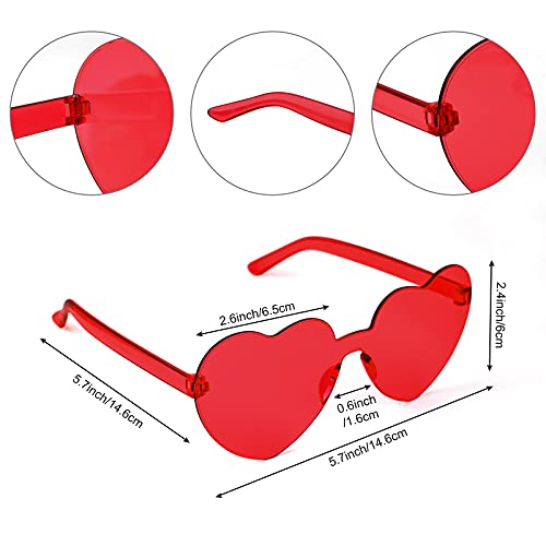 Image of PLULON Red Short Bob Wig and Sunglass Set, Neon Short Bob Wig Sunglass Pack Costume Colorful Cosplay Wig Hairpieces for Bachelorette Neon Party Favors, Halloween Decorations