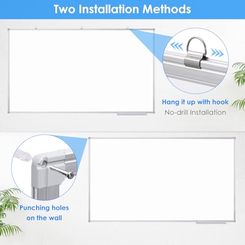 Dry Erase Board 72 x 40 Inch, Large Magnetic White Board for Wall, Maxtek Aluminum Frame Erase Board Presentation Wall-Mounted Marker Board with a Long Pen Tray for Classroom, Office & Home - Image 4