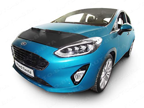 AB3-00269 CAR HOOD BRA Compatible with Ford Fiesta Mk7 since 2017 Front End Nose Mask Bonnet Bra STONEGUARD PROTECTOR TUNING