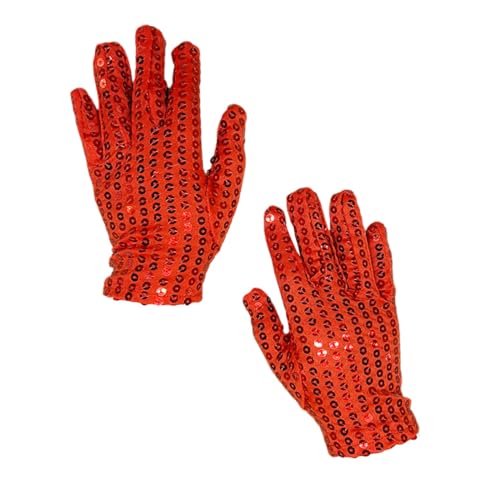 DRHOM Children Girls Boys Sequin Gloves Rave Dance Performance Glitter Short Gloves Accessory2