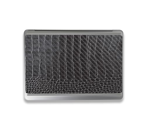 Image of MightySkins Carbon Fiber Skin Compatible with Microsoft Surface Laptop Studio 2 (2023) Full Wrap Kit - Black Gator Skin | Protective, Durable Textured Carbon Fiber Finish | Made in The USA