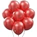 12 Inch Pearlized Latex Balloons (Premium Helium Quality), Pack of 100, Metallic Red