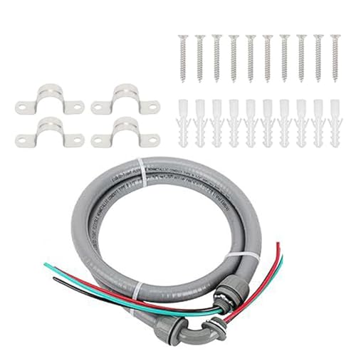 XINYIN Equipos De Azote Eléctricos 4 Pies Y 1/2 Pulgadas Conducto Eléctrico Flexible Hermético No Metálico Ensamblaje Azotes Poder Equipos Duraderos Ensamblaje Azote Poder