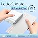 Rechargeable Electric Letter Opener - Automatic Letter Opener Envelope Slitter, Electric Letter Opener Envelope Slitter for Universal Mail and Envelopes(White)