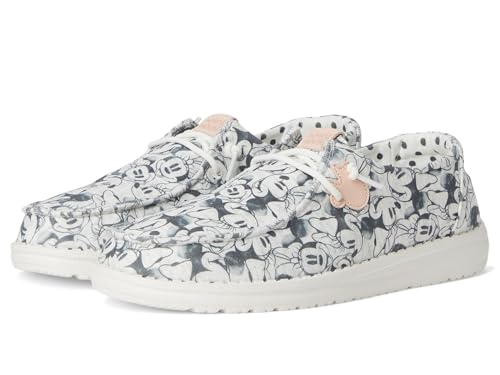 Wendy Minnie Mouse Print Toddler Disney - Chaussures en toile faciles à enfiler sans lacets