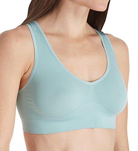 Ahh By Rhonda Shear Women's Ahh Seamless Leisure Bra Bra, Eggshell, Large