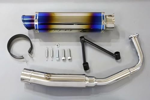 HMS バイクマフラー M-DX ブルー NMAX125 NMAX155 EBJ-SE86J 2BJ-SED6J 2BK-SG50J 2016年〜2020年モデル対応 YAMAHA ヤマハ ステンレス パーツ フルエキゾースト カスタム ドレスアップ 交換