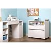 South Shore Crea Craft Table with Open and Closed Storage, Pure White #5