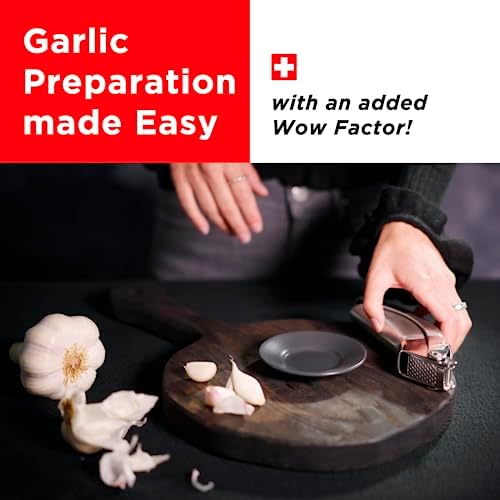 Kuhn Rikon Epicurean Garlic Press Easy Clean, Stainless Steel