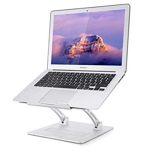 Laptop Stand Ventilated Portable Ergonomic Notebook Riser, Multi-Angle Adjustable Portable Anti-Slip Mount with MacBook, Air, Pro, Dell XPS, Samsung, Alienware All Laptops 10-17.3