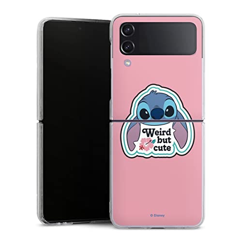 Coque compatible avec Samsung Galaxy Z Flip 4 étui housse Lilo & Stitch Disney rigide