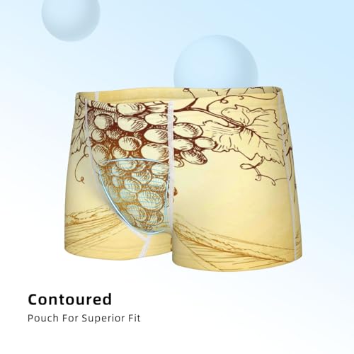 Boys' Cotton Boxer Brief Soft Underwear-Bunch Of Grapes4