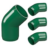 FORMUFIT F00145E-GR-4 45 Degree Elbow PVC Fitting, Furniture Grade, 1