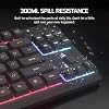 Corsair K55 CORE TKL RGB teclado gamer – tenkeyless, RGB de 8 zonas, teclas de membrana silenciosas, resistente a derrames, teclas multimedia, polling rate 1000Hz – distribución NA – negro 8