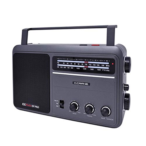 C. Crane Ccradio - Ep Pro Am Fm Battery Operated Portable Analog Radio With Dsp #TOP4