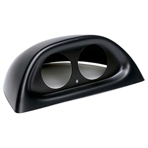 Auto Meter 10001 Gauge Works Dual Gauge Dash Pod, Black