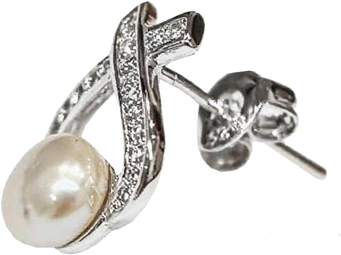 AAA+ Quality Handpicked Freshwater Cultured Stud Button Pearl Earrings Gold Plated 925 Sterling Silver Post - Image 3