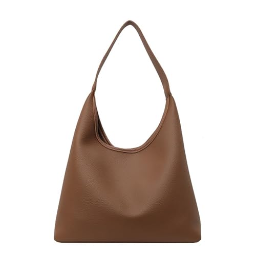 Fldhav Suede Bag for Women Hobo Bag Slouchy Purse Fashionable Leather Shoulde Office Tote Handbag(Coffee)
