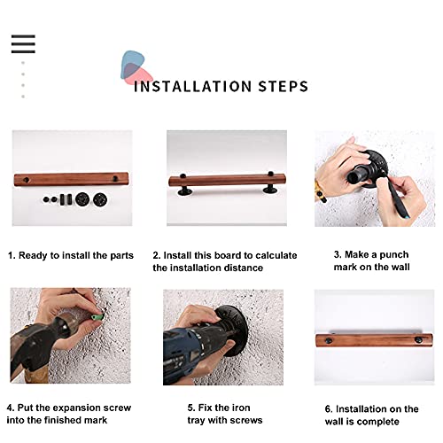 Rampe d'escalier intérieur facile à installer contre les chutes