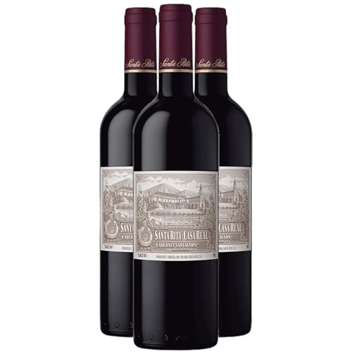 Chili Casa Real Cabernet Sauvignon tinto 2021 - Santa Rita - Chile - Variedades de uva Cabernet Sauvignon - 3x75cl