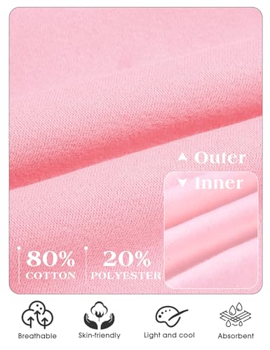 Vancavoo Fleecejacke Damen Lang Winterjacke Sweatjacke Kapuzenjacke Zip Kapuzenpullover Lose Jacken Einfarbig Sweatshirt Langen Mantel Cardigan Outwear Mit Taschen,Rosa,M