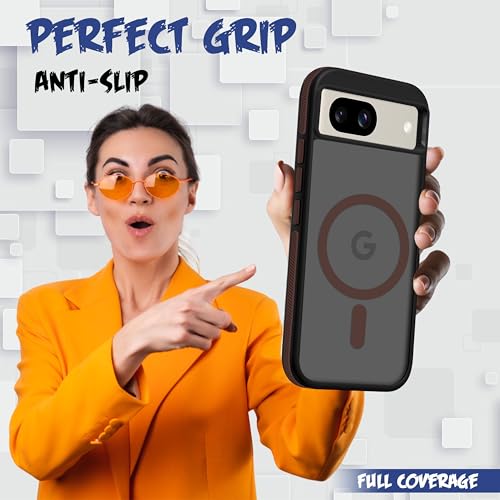 V-TAN Store V-TAN TPU Frosted Matte Case for Google Pixel 8A (Brown) - Image 6