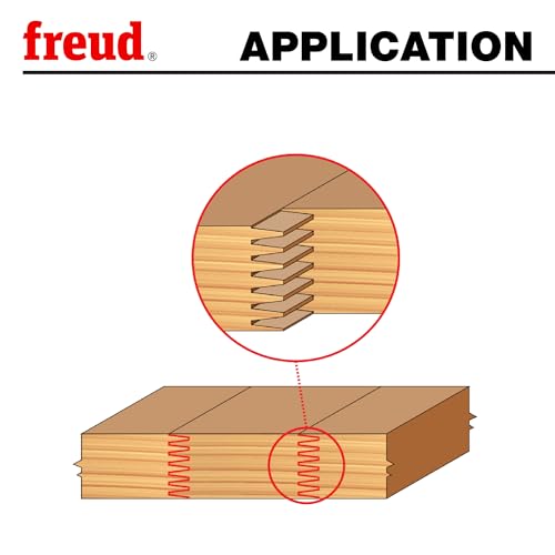 Freud 99–001 1/2 to 1–1/4-Zoll Tür Lip Router Bit mit 1/2 Zoll Schaft, 99-037