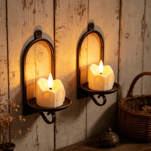Image of 12 Pack LED Timer Tea Light Battery Operated, Flameless Flickering LED Votive Tealight Timer Candles, Outdoor Electric Flicker Fake Candle Bulk for Christmas Halloween Pumpkin Light Decorations