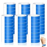 Minfuerang 400 Pièces Bracelets en Papier, Bracelet d'entrée, Imperméables Bracelets d'Identification,Bracelet de Fête pour Événements,Soirées,Festivals,Concerts(Bleu)